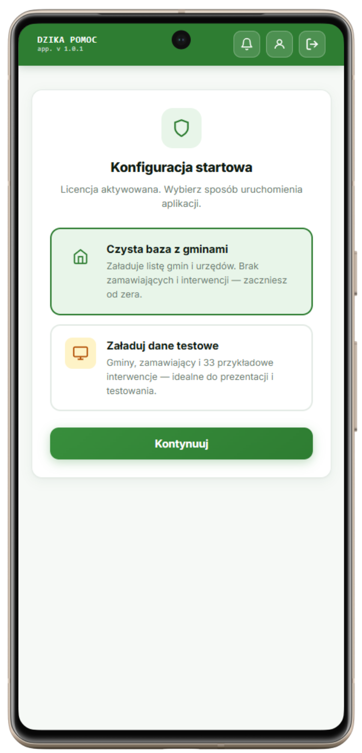 Baza gmin i zamawiających z autouzupełnianiem danych – Dzika Pomoc