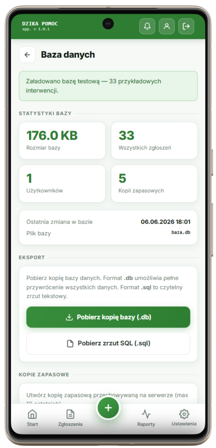 Panel zarządzania kontem i uprawnieniami pracowników ośrodka – Dzika Pomoc